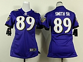 Womens Nike Baltimore Ravens #89 Smith SR Purple Game Jerseys,baseball caps,new era cap wholesale,wholesale hats