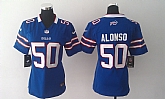 Womens Nike Buffalo Bills #50 Alonso Blue Game Jerseys,baseball caps,new era cap wholesale,wholesale hats
