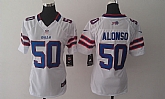 Womens Nike Buffalo Bills #50 Alonso White Game Jerseys,baseball caps,new era cap wholesale,wholesale hats