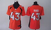 Womens Nike Denver Broncos #43 Ward Orange Game Jerseys,baseball caps,new era cap wholesale,wholesale hats