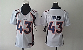 Womens Nike Denver Broncos #43 Ward White Game Jerseys,baseball caps,new era cap wholesale,wholesale hats