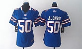Womens Nike Limited Buffalo Bills #50 Alonso Blue Jerseys,baseball caps,new era cap wholesale,wholesale hats