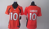 Womens Nike Limited Denver Broncos #10 Sanders Orange Jerseys,baseball caps,new era cap wholesale,wholesale hats