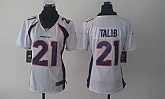 Womens Nike Limited Denver Broncos #21 Talib White Jerseys,baseball caps,new era cap wholesale,wholesale hats