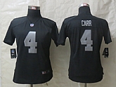 Womens Nike Limited Oakland Raiders #4 Carr Black Jerseys,baseball caps,new era cap wholesale,wholesale hats