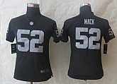 Womens Nike Limited Oakland Raiders #52 Mack Black Jerseys,baseball caps,new era cap wholesale,wholesale hats
