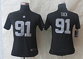 Womens Nike Limited Oakland Raiders #91 Tuck Black Jerseys,baseball caps,new era cap wholesale,wholesale hats