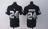 Womens Nike Oakland Raiders #24 Charles Woodson Black Game Jerseys,baseball caps,new era cap wholesale,wholesale hats