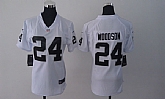 Womens Nike Oakland Raiders #24 Charles Woodson White Game Jerseys,baseball caps,new era cap wholesale,wholesale hats