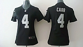 Womens Nike Oakland Raiders #4 Derek Carr Black Game Jerseys,baseball caps,new era cap wholesale,wholesale hats