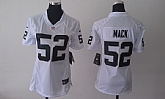 Womens Nike Oakland Raiders #52 Mack White Game Jerseys,baseball caps,new era cap wholesale,wholesale hats