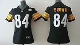 Womens Nike Pittsburgh Steelers #84 Antonio Brown Black Team Jerseys,baseball caps,new era cap wholesale,wholesale hats
