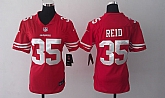 Womens Nike San Francisco 49ers #35 Reid Red Game Jerseys,baseball caps,new era cap wholesale,wholesale hats