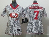 Womens Nike San Francisco 49ers #7 Colin Kaepernick Zebra Stitched Jerseys,baseball caps,new era cap wholesale,wholesale hats