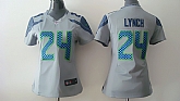 Womens Nike Seattle Seahawks #24 Marshawn Lynch Gray Game Jerseys,baseball caps,new era cap wholesale,wholesale hats