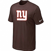 York Giants Sideline Legend Authentic Logo T-Shirt Brown,baseball caps,new era cap wholesale,wholesale hats