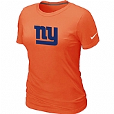 York Giants Sideline Legend Authentic Logo Women's Orange T-Shirt,baseball caps,new era cap wholesale,wholesale hats
