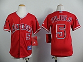 Youth Anaheim Angels #5 Albert Pujols Red Jerseys,baseball caps,new era cap wholesale,wholesale hats