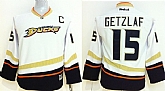 Youth Anaheim Ducks #15 Ryan Getzlaf White Jerseys,baseball caps,new era cap wholesale,wholesale hats