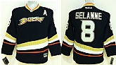 Youth Anaheim Ducks #8 Teemu Selanne Black Jerseys,baseball caps,new era cap wholesale,wholesale hats