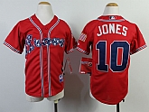 Youth Atlanta Braves #10 Chipper Jones 2014 Red Jerseys,baseball caps,new era cap wholesale,wholesale hats