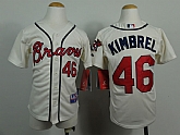 Youth Atlanta Braves #46 Craig Kimbrel Cream Jerseys,baseball caps,new era cap wholesale,wholesale hats