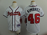 Youth Atlanta Braves #46 Craig Kimbrel White Jerseys,baseball caps,new era cap wholesale,wholesale hats