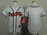 Youth Atlanta Braves Blank 2014 White Jerseys,baseball caps,new era cap wholesale,wholesale hats
