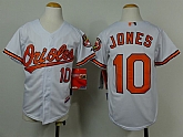 Youth Baltimore Orioles #10 Adam Jones White Jerseys,baseball caps,new era cap wholesale,wholesale hats
