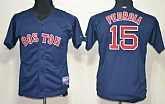 Youth Boston Red Sox #15 Dustin Pedroia Navy Blue Jerseys,baseball caps,new era cap wholesale,wholesale hats
