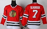 Youth Chicago Blackhawks #7 Brent Seabrook Red Jerseys,baseball caps,new era cap wholesale,wholesale hats
