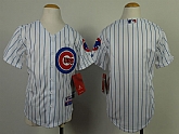 Youth Chicago Cubs Blank White Blue Pinstirpe Jerseys,baseball caps,new era cap wholesale,wholesale hats