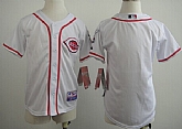 Youth Cincinnati Reds Blank White Jerseys,baseball caps,new era cap wholesale,wholesale hats