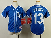 Youth Kansas City Royals #13 Salvador Perez 2014 Blue Jerseys,baseball caps,new era cap wholesale,wholesale hats