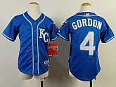 Youth Kansas City Royals #4 Alex Gordon 2014 Blue Jerseys,baseball caps,new era cap wholesale,wholesale hats