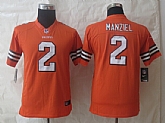 Youth Limited Nike Cleveland Browns #2 Manziel Orange Jerseys,baseball caps,new era cap wholesale,wholesale hats