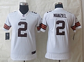 Youth Limited Nike Cleveland Browns #2 Manziel White Jerseys,baseball caps,new era cap wholesale,wholesale hats