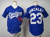 Youth Los Angeles Dodgers #23 Adrian Gonzalez Blue Jerseys,baseball caps,new era cap wholesale,wholesale hats