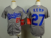 Youth Los Angeles Dodgers #27 Matt Kemp 2014 Gray Jerseys,baseball caps,new era cap wholesale,wholesale hats