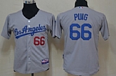 Youth Los Angeles Dodgers #66 Yasiel Puig Gray Jerseys,baseball caps,new era cap wholesale,wholesale hats