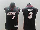 Youth Miami Heat #3 Wade Black Jerseys,baseball caps,new era cap wholesale,wholesale hats