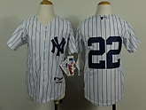 Youth New York Yankees #22 Jacoby Ellsbury White Jerseys,baseball caps,new era cap wholesale,wholesale hats
