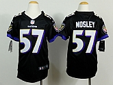 Youth Nike Baltimore Ravens #57 Mosley Black Game Jerseys,baseball caps,new era cap wholesale,wholesale hats