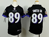Youth Nike Baltimore Ravens #89 Smith SR Black Game Jerseys,baseball caps,new era cap wholesale,wholesale hats