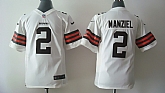 Youth Nike Cleveland Browns #2 Manziel White Game Jerseys,baseball caps,new era cap wholesale,wholesale hats
