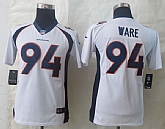 Youth Nike Limited Denver Broncos #94 Ware White Jerseys,baseball caps,new era cap wholesale,wholesale hats