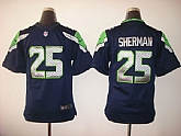 Youth Nike Limited Seattle Seahawks #25 Sherman Blue Jerseys,baseball caps,new era cap wholesale,wholesale hats