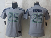 Youth Nike Limited Seattle Seahawks #25 Sherman Gray Jerseys,baseball caps,new era cap wholesale,wholesale hats