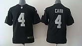 Youth Nike Oakland Raiders #4 Derek Carr Black Game Jerseys,baseball caps,new era cap wholesale,wholesale hats
