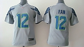 Youth Nike Seattle Seahawks #12 Fan Gray Game Jerseys,baseball caps,new era cap wholesale,wholesale hats
